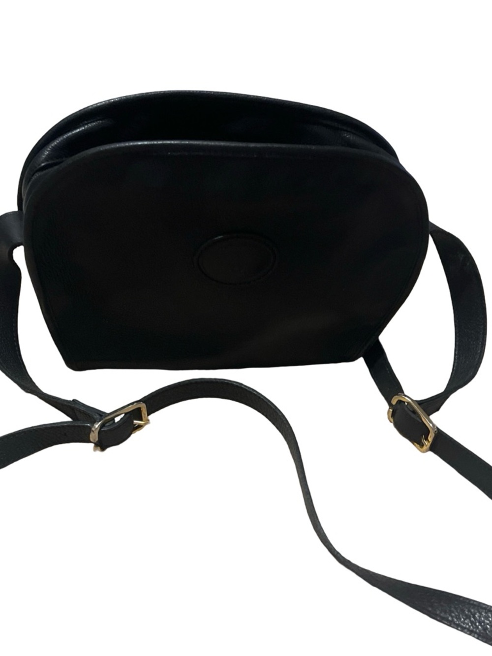 Vintage leather Longchamp crossbody bagBlack Leather Crossbody. Black longchomp